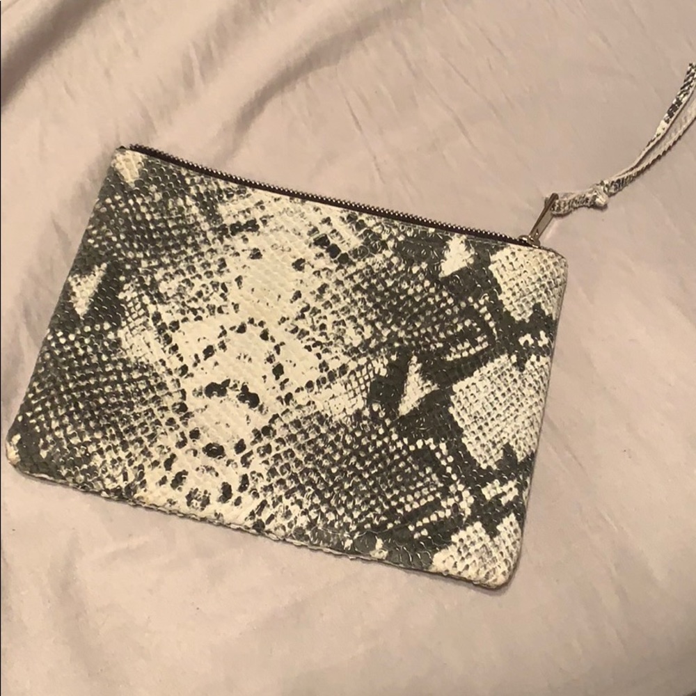 Snake print bag